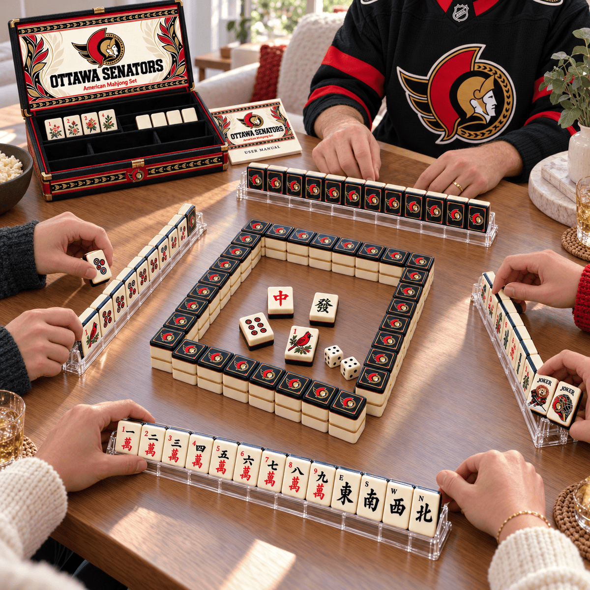 Premium OSHK Mahjong Tiles Set TTMH