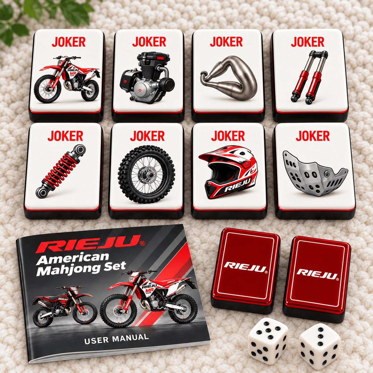 Premium REJ Mahjong Tiles Set TTMH