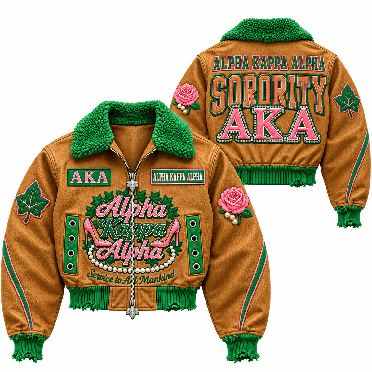 AKA Cropped Bomber Jacket NTKO