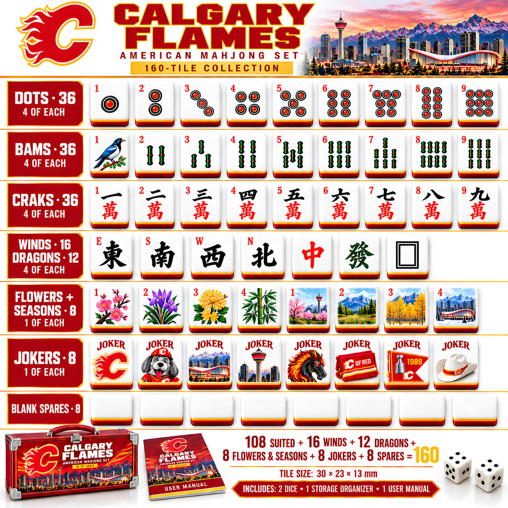 Premium CGRF Mahjong Tiles Set PVNA