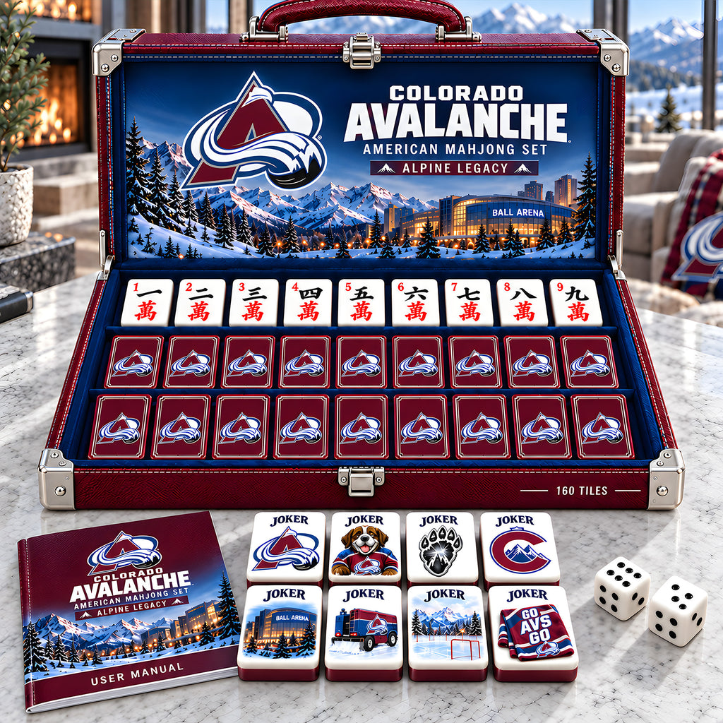 Premium CLRD Mahjong Tiles Set PVNA