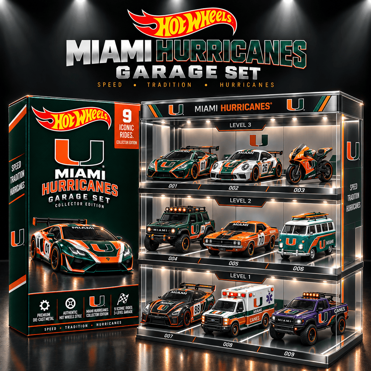 MHC Premium Diecast Garage Set NTTB