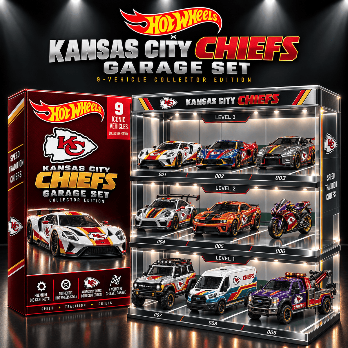 KCC Premium Diecast Garage Set NTTB