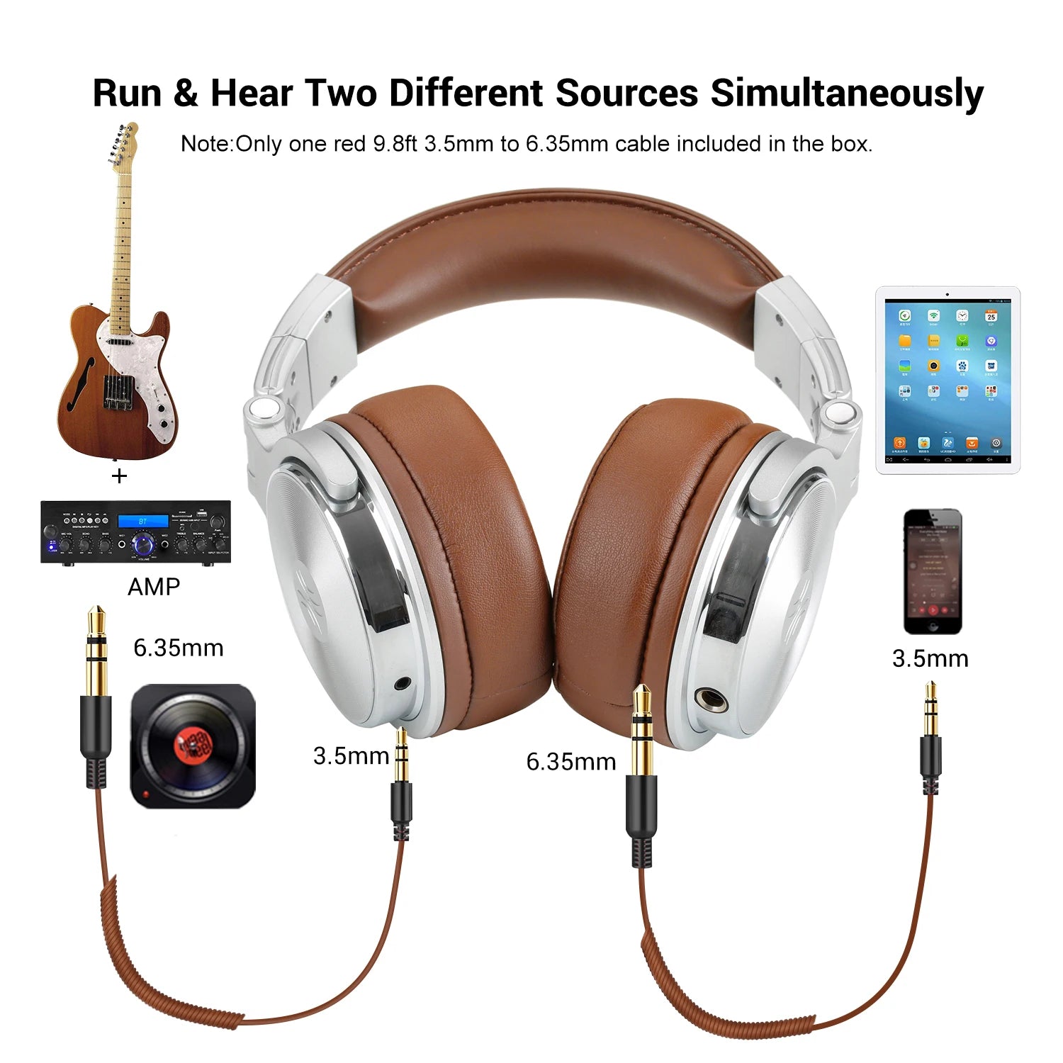 Oneodio Pro-30 Foldable Over-Ear Wired Headphone For Phone Computer Studio Monitor Mixing DJ Stereo HiFi Drivers Headsets